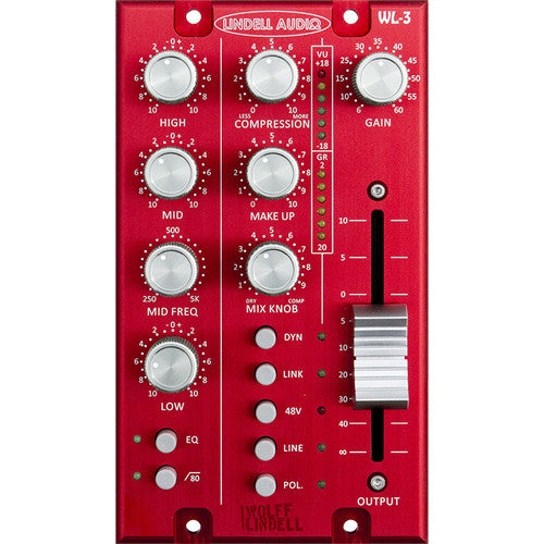 Lindell Audio WL-3 500-Series Channel Strip - Red One Music