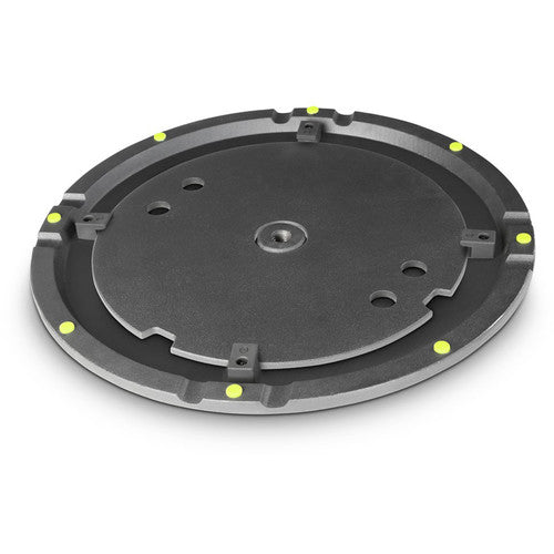 Gravity GR-GWB123SET1B Round Cast Iron Base and Weight Plate Set for M20 Poles