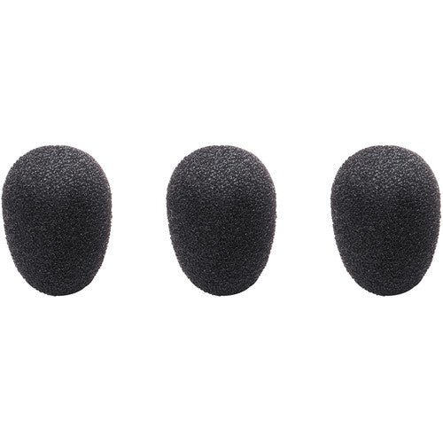 Audio-Technica AT8171 Foam Windscreen for BP89X Headworn Microphones - 3pcs, Black