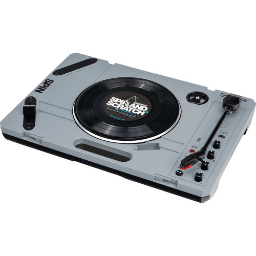 Reloop SPIN Portable Turntable System with Scratch Vinyl