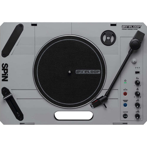 Reloop SPIN Portable Turntable System with Scratch Vinyl