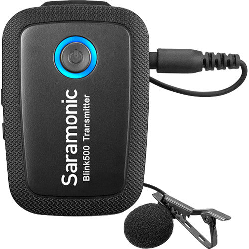 Saramonic Blink 500 B1 Système de microphone cravate sans fil omni 2,4 GHz pour appareil photo numérique 2,4 GHz