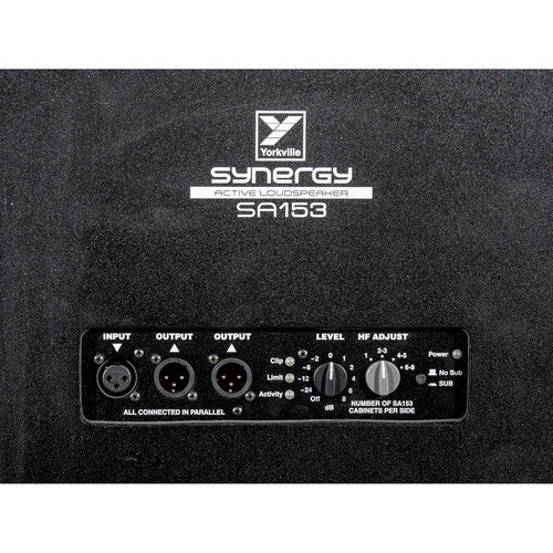 Yorkville SA153 Synergy Array Series Enceinte de sonorisation portable à 3 voies - 15"
