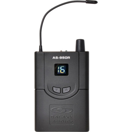 Galaxy Audio AS-950-2n Système de moniteur de pack jumeau dans l'oreille sans fil (N: 518 à 542 MHz)