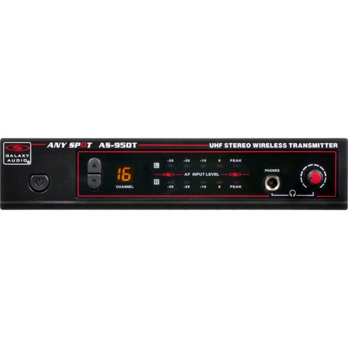 Galaxy Audio AS-950-2P2 Système de moniteur de twin pack sans fil sans fil (P2: 470-494 MHz)