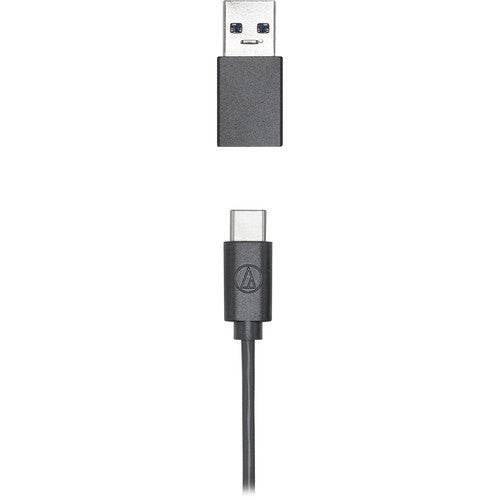Audio-Technica ATR2x-USB Adaptateur audio 3,5 mm vers USB 2.0 Type-C 