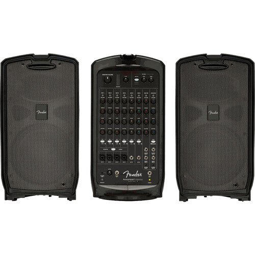 Fender PASSPORT VENUE SERIES 2 120V Portable Powered PA System (Black) - Red One Music