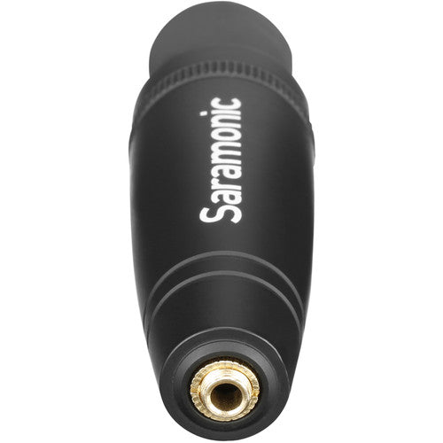 Saramonic C-XLR+ 3.5mm TRS Female to XLR Male Adapter w/ Phantom Power Converter