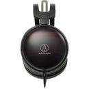 Audio-Technica ATH-AWKT Casque audiophile dynamique fermé en bois - Ébène rayé
