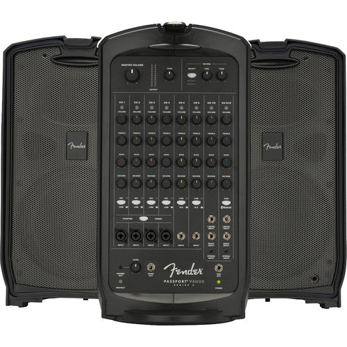 Fender PASSPORT VENUE SERIES 2 120V Portable Powered PA System (Black) - Red One Music
