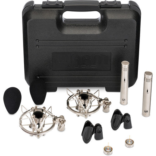 Warm Audio WA84-OC-N-ST Stereo Microphone Pair with Omni & Cardioid Capsules - Nickel