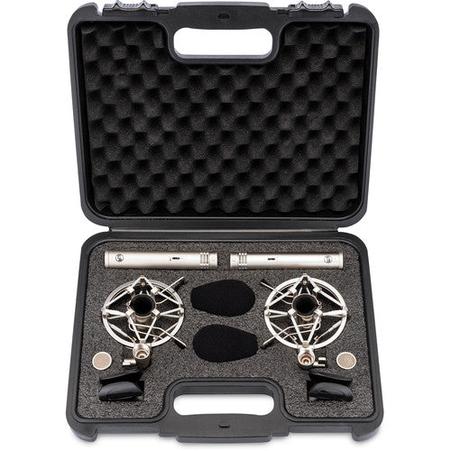 Warm Audio WA84-OC-N-ST Stereo Microphone Pair with Omni & Cardioid Capsules - Nickel