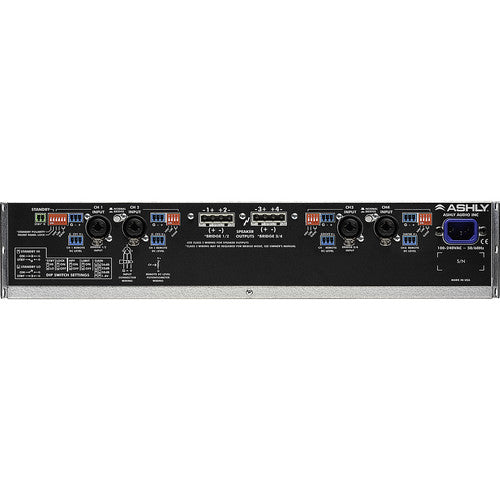 Ashly CA 1.54 Power Amplifier 4 x 1500W/4 Ohms,750W/8 Ohms, 1500W 70V