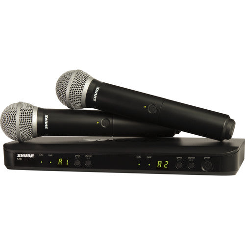 Système sans fil portatif à double émetteur Shure BLX288/PG58-J11 (J11 : 596-616 MHz)