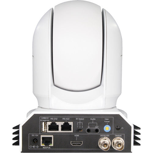 BirdDog BDP400W EYES P400 4K 10-Bit Full NDI PTZ Camera with Sony Sensor (White)