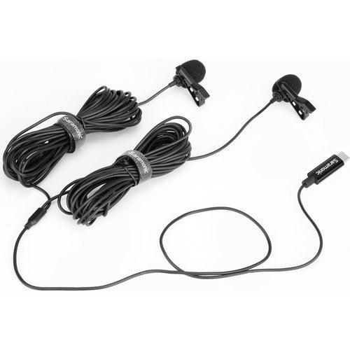 Saramonic LAVMICRO-U3C Dual Omnidirectional Lavalier Microphones w/ USB Type-C Connector for Android Devices (19.6' Cable)