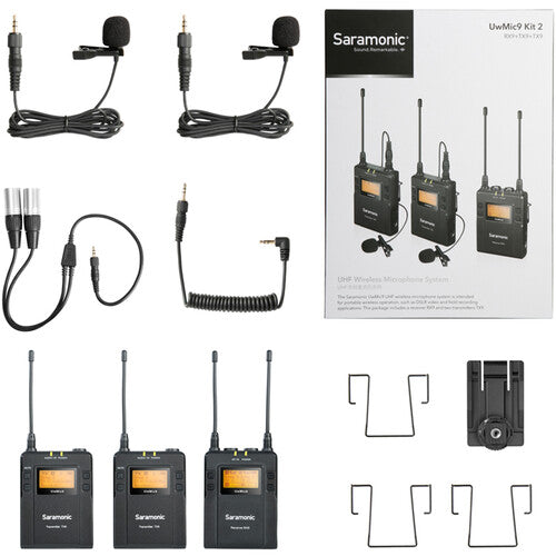 Saramonic UHFWIRELESS 2-Person Camera-Mount Wireless Omni Lavalier Microphone System (514 to 596 MHz)