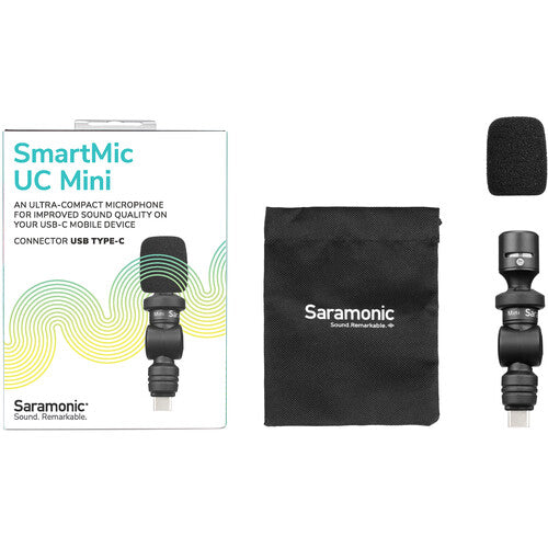 Saramonic SMARTMIC Mini Ultracompact Omnidirectional Condenser Microphone for USB Type-C Mobile Devices & Computers