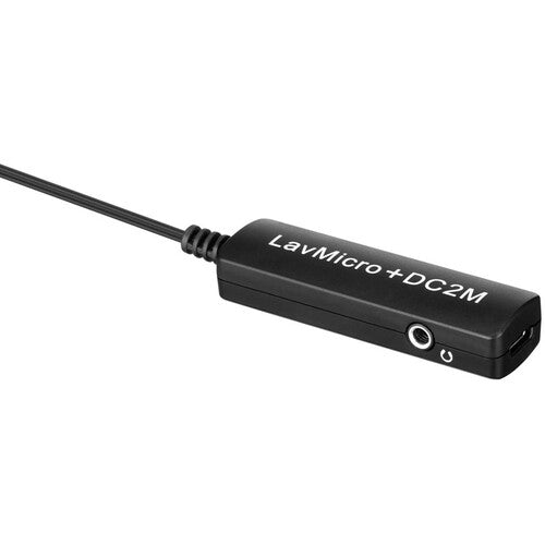 Saramonic LAVMICRO-PLUS-DC2M double microphone cravate omnidirectionnel avec surveillance pour iOS, Android et ordinateur
