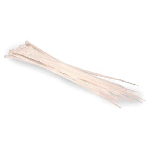 Hosa WTI-172 8" Plastic Wire Ties (Pack of 20, White)