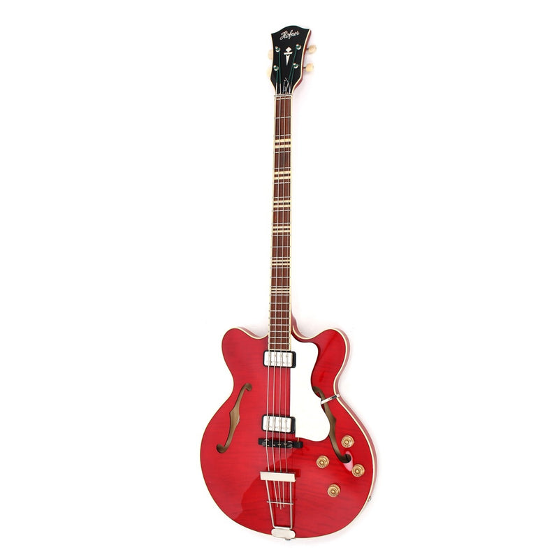 Hofner CONTEMPORARY Verythin Bass - Transparent Red