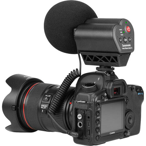 Saramonic Vmic Stereo Mark II Camera-Mount Stereo Condenser Microphone