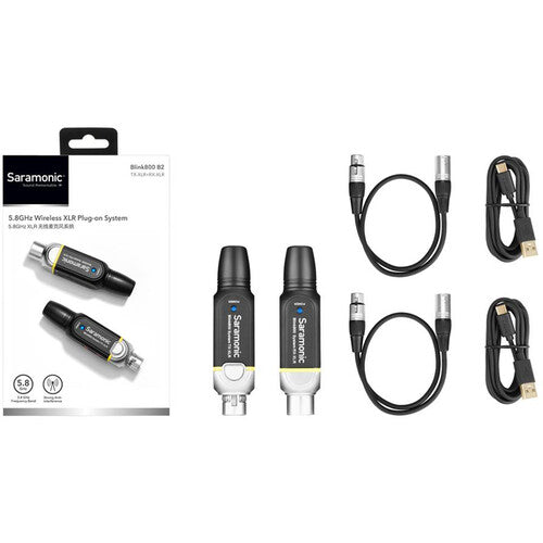 Saramonic Blink 800 B2 Digital Wireless Plug-On 5.8 GHz Microphone System w/ No Mic