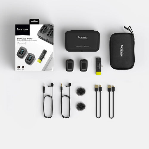 Saramonic BLINK500PRO-B4 2-Person Digital Wireless Omni Lavalier Microphone System for Lightning iOS Devices (2.4 GHz)