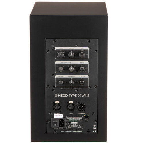 Moniteur de studio actif 2 voies HEDD Type 07 MK2 Series Nearfield 7" simple (noir)