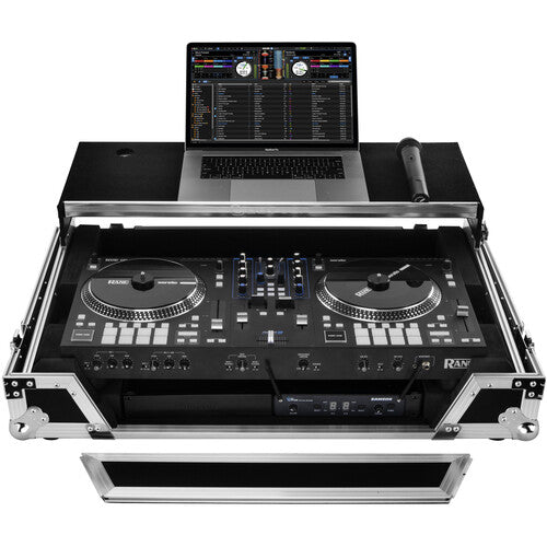 Odyssey FZGSRANEONEW1 Flight Zone Glide Style Flight Case for Rane One DJ Software Controller (Silver on Black)
