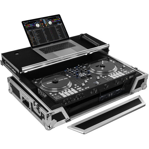 Odyssey FZGSRANEONEW1 Flight Zone Glide Style Flight Case for Rane One DJ Software Controller (Silver on Black)