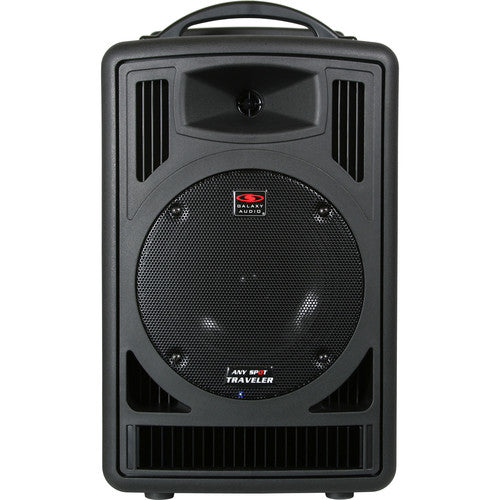 Galaxy Audio Any Spot Traveler TV8 Système PA portable 120W 120W avec émetteur de liaison audio RM-CD CD / MP3 / AS-TV8TX Transmetteur / TV5-REC récepteur UHF / TVMBP BodyPack Transmetteur et HS-U3BK Microphone - 8 "