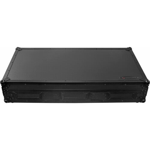 Odyssey FZGS12CDJWXD2BL Flight-case cercueil extra profond avec plateforme coulissante pour table de mixage DJ 12" et deux lecteurs multimédia grand format (tout noir)