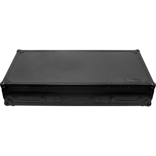 Odyssey FZ12CDJWXD2BL Extra-Deep Coffin Flight Case for 12" DJ Mixer and Two Large-Format Media Players (All Black)