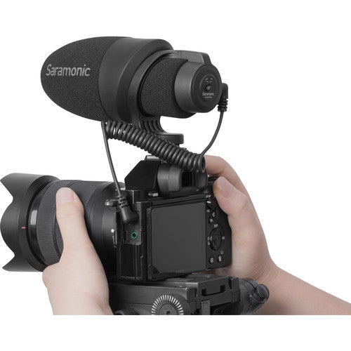 Saramonic PROVIDEO Camera-Mount Shotgun Microphone for DSLR Cameras & Smartphones