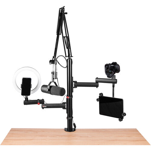 Gator Frameworks GFW-ID-CREATORREE Frameworks ID Series Creator Tree avec accessoires d'éclairage, de micro et de caméra