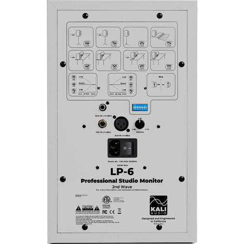 Kali Audio LP-6W V2 Project Lone Pine Studio Monitor (Single, White) - 6.5"