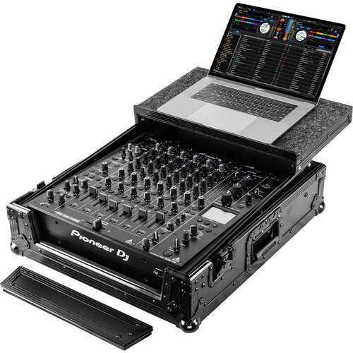 Odyssey FZGSDJMV10BL Pioneer DJM-V10 ATA Flight Case with Glide Laptop Platform (Black)