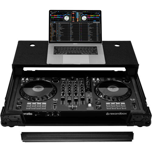 Odyssey FZGSDDJFLX6BL Black Label Glide Style Flight Case pour contrôleur Pioneer DDJ-FLX6 (tout noir)