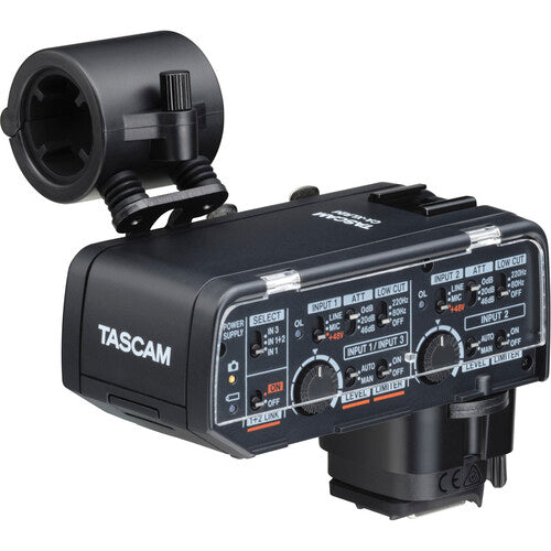 Tascam CA-XLR2d-AV XLR Microphone Adapter Kit for DSLR Cameras