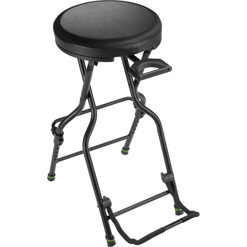 Gravity GR-GFGSEAT1 Siège de musicien avec support de guitare