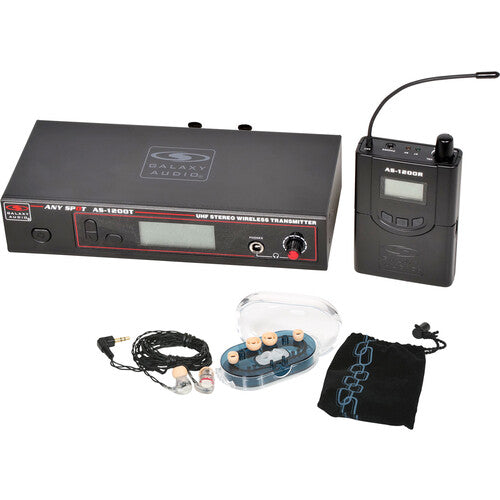 Galaxy Audio AS-1206 Personal Wireless In-Ear Monitor System with 1 Receiver & EB6 Earbuds (D: 584 to 607 MHz)