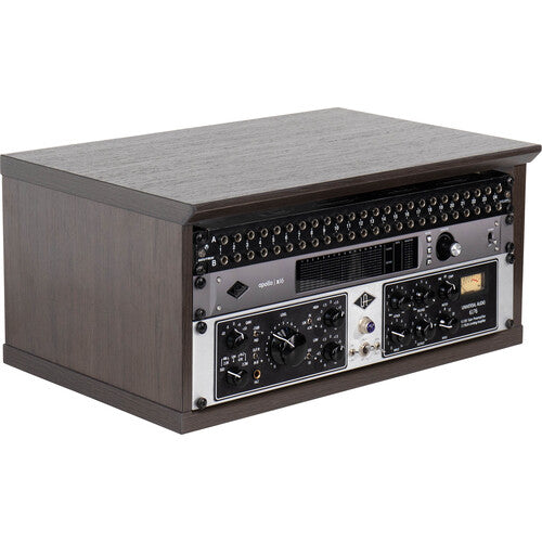 Gator Frameworks GFW-ELITERK-4U-BRN Frameworks Elite Series Furniture Desktop 4 RU Studio Rack (Dark Walnut Brown)