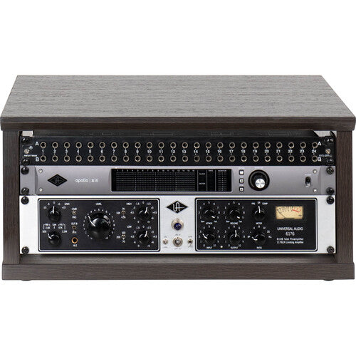 Gator Frameworks GFW-ELITERK-4U-BRN Frameworks Elite Series Furniture Desktop 4 RU Studio Rack (Dark Walnut Brown)