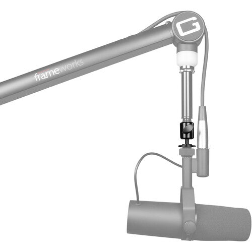 Gator GFW-MIC-BALLHEAD-MT Ball-and-Socket Head Mic Adapter with Fine Tune Angle Adjustment