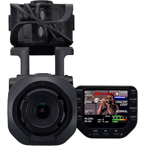 Enregistreur vidéo pratique Zoom Q8n-4K avec microphone et écran 