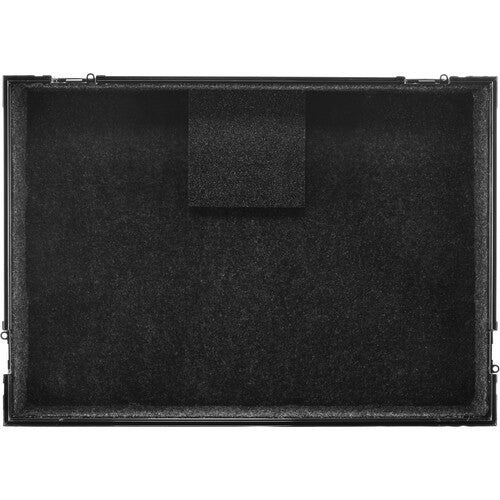 Odyssey Pioneer DDJ-1000/DDJ-1000SRT Boîtier de zone de vol 1U avec plate-forme coulissante et roues d'angle (noir)