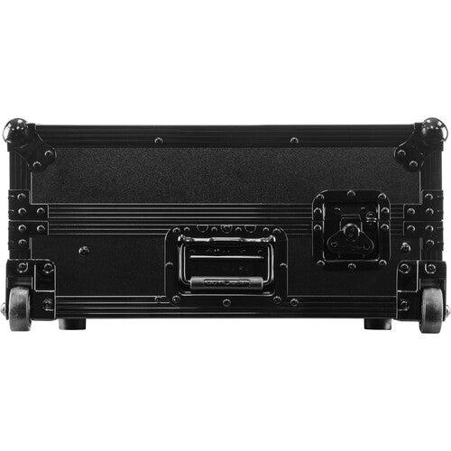 Odyssey Pioneer DDJ-1000/DDJ-1000SRT Boîtier de zone de vol 1U avec plate-forme coulissante et roues d'angle (noir)