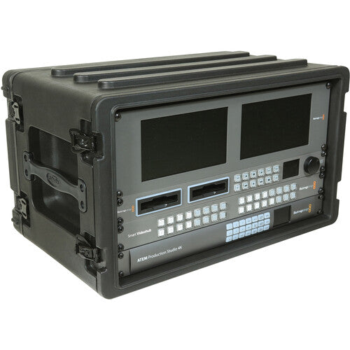 SKB 1SKB-R6S 6U Roto Shallow Rack Case with Steel Rails