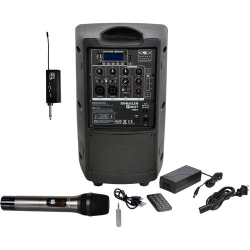 Galaxy Audio Traveler Quest TQ8X PA avec système de micro sans fil GTU-H0P5B0 (B : 524,5 à 594,5 MHz)